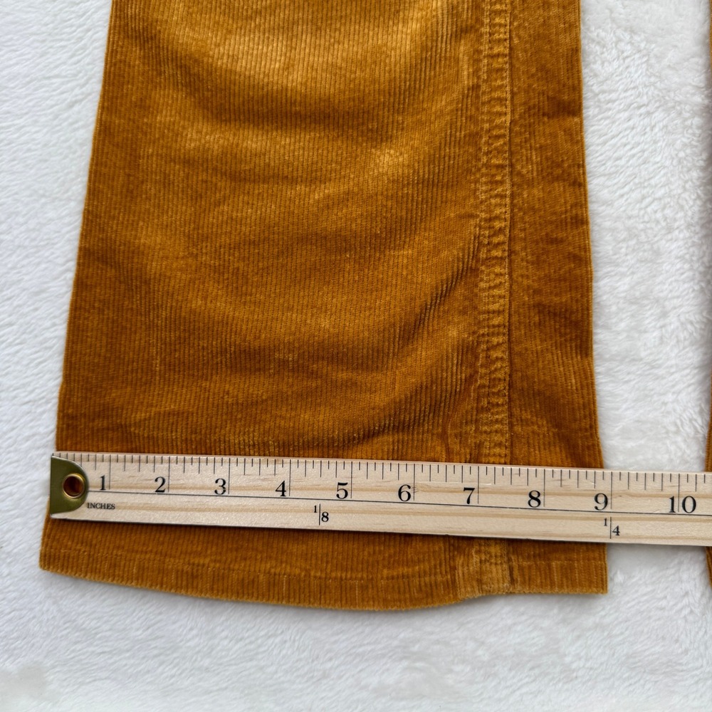 Anthropologie Pilcro Corduroy Pants Womens‎ 25 Mustard Yellow Wide Leg High Rise - Picture 7 of 16